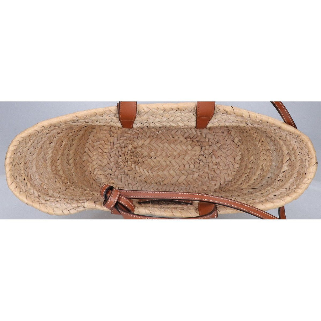Celine Teen Classic Panier Raffia&calfskin Basket Bag — view 6
