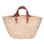 Celine Teen Classic Panier Raffia&calfskin Basket Bag — view 3