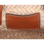 Celine Teen Classic Panier Raffia&calfskin Basket Bag — view 7