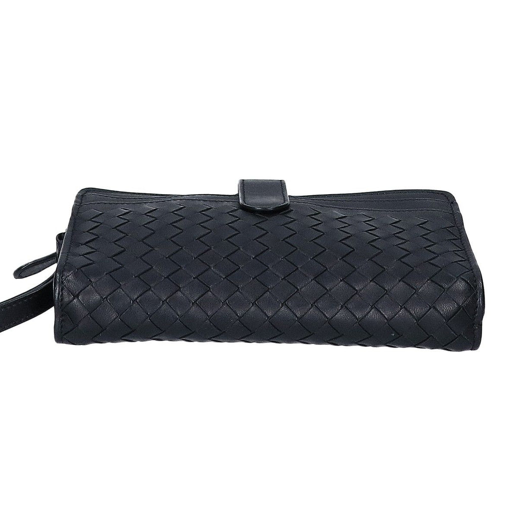 Bottega Veneta Leather Intrecciato Clutch — view 5