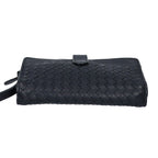 Bottega Veneta Leather Intrecciato Clutch — view 5