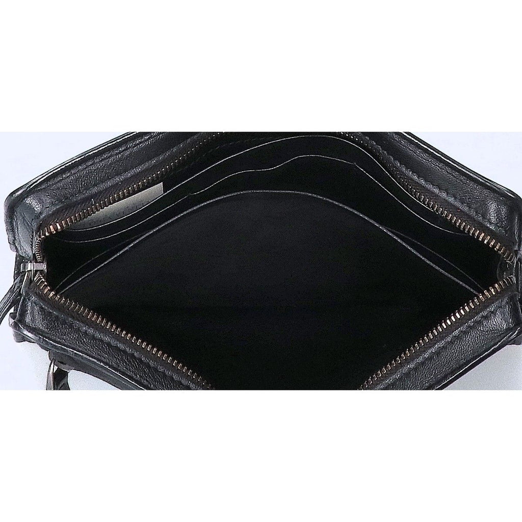 Bottega Veneta Leather Intrecciato Clutch — view 6