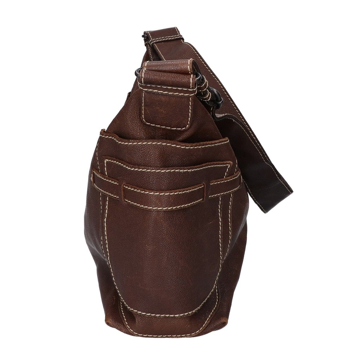 Bottega Veneta Leather Shoulder Bag Brown — view 4