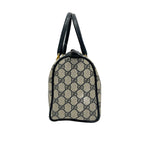 Gucci Handbag Collection GG Plus Supreme Ivory Dark Navy Red Leather — view 4