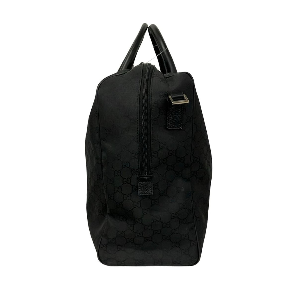 Gucci Boston Bag GG Pattern Black No Lock Leather — view 4