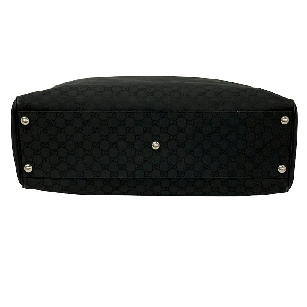 Gucci Boston Bag GG Pattern Black No Lock Leather — view 5