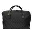 Gucci Boston Bag GG Pattern Black No Lock Leather