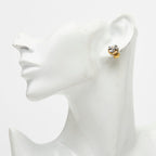 Chanel 96P Clover Earrings Vintage Gold Plated — view 5