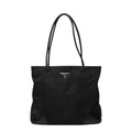Prada Tote Shoulder Bag Black Nylon Leather