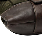 Prada Messenger Bag Crossbody Khaki Nylon Leather — view 5