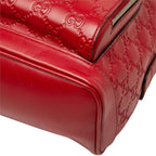 Gucci Guccissima Backpack Red Leather — view 4