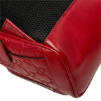 Gucci Guccissima Backpack Red Leather — view 7
