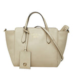 Gucci Swing Mini 2-Way Shoulder Bag Ivory Leather