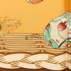 Hermes Carre 90 Couvee D'hermes Eggs Scarf Brown Multicolor Silk — view 3