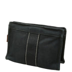 Hermes Deauville Pouch Case Black Cotton — view 2