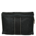 Hermes Deauville Pouch Case Black Cotton