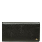 Dior CD Logo Wallet Black Leather