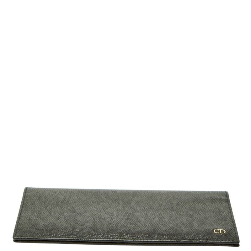 Dior CD Logo Wallet Black Leather — view 3