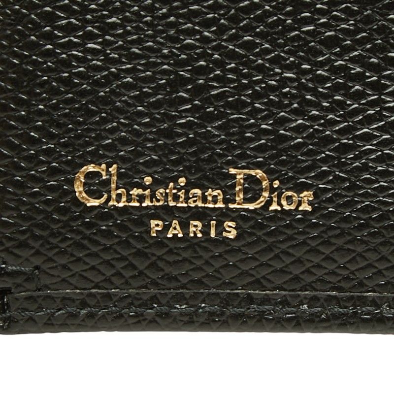 Dior CD Logo Wallet Black Leather — view 8