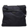 Prada Crossbody Shoulder Bag Navy Nylon Leather