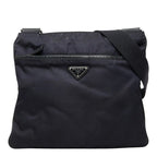Prada Crossbody Shoulder Bag Navy Nylon Leather