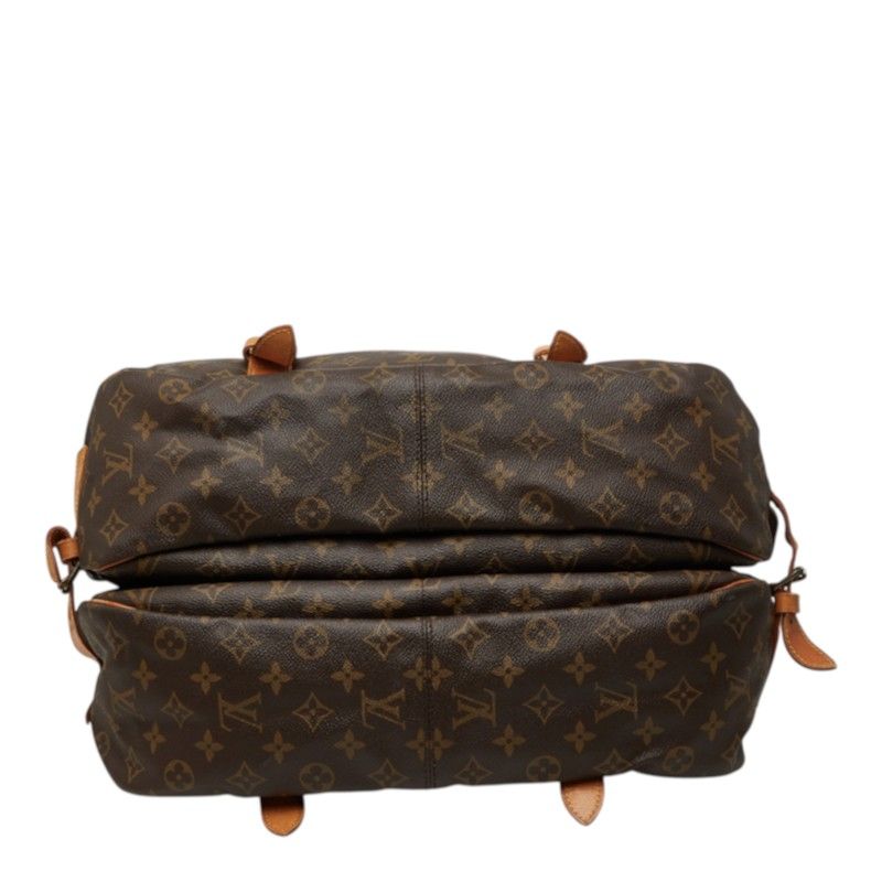 Louis Vuitton Monogram Saumur 35 Crossbody Shoulder Bag Brown Leather — view 3