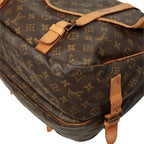 Louis Vuitton Monogram Saumur 35 Crossbody Shoulder Bag Brown Leather — view 4