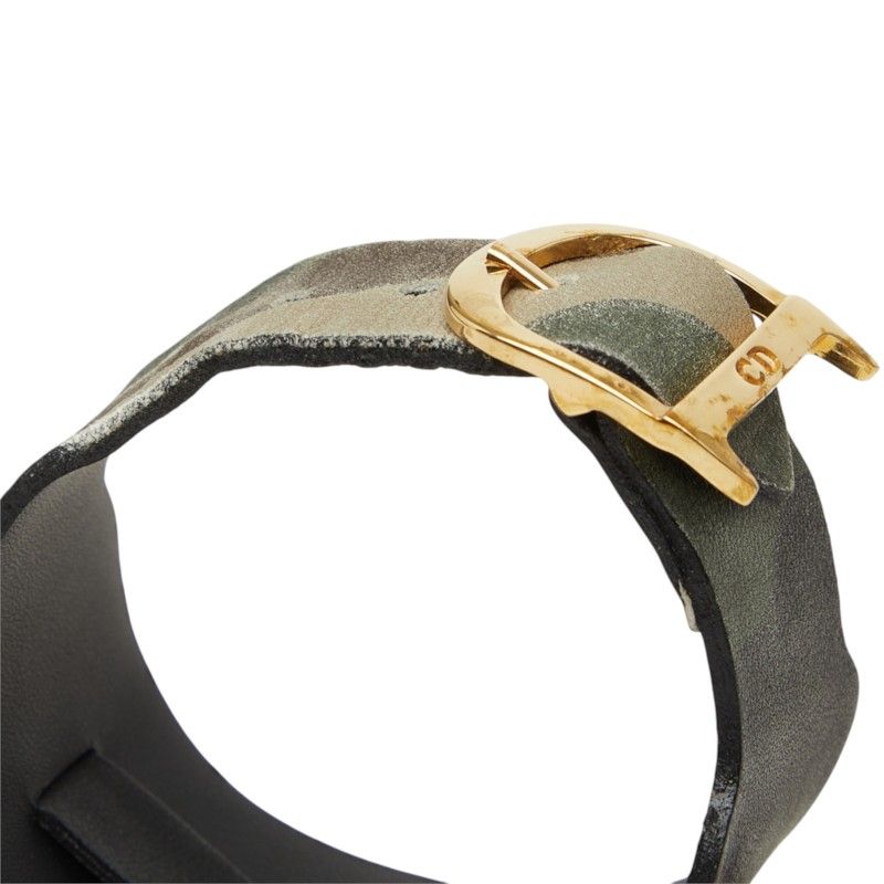 Dior Bracelet Camo Khaki Brown Leather — view 4