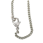 Chanel CC Logo Chain Pendant Stamp Silver Metal Necklace — view 6