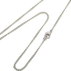 Chanel CC Logo Chain Pendant Stamp Silver Metal Necklace — view 5