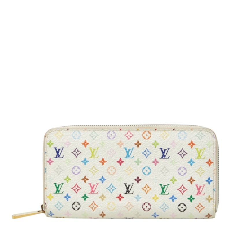Louis Vuitton Monogram Multicolor Zippy Wallet White