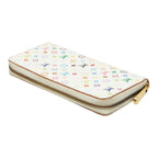 Louis Vuitton Monogram Multicolor Zippy Wallet White — view 5