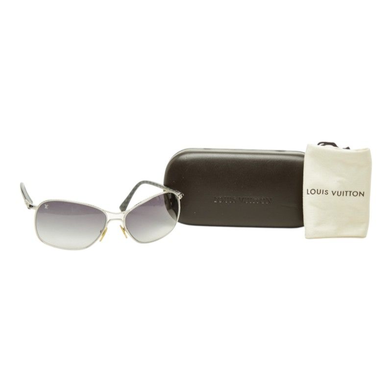 Louis Vuitton Damier Graphite Conspiration GM Gradient Sunglasses Black Silver — view 7
