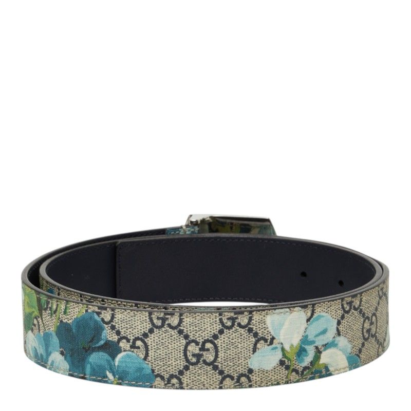 Gucci GG Blooms Belt 91 36 Beige Multicolor Leather — view 3