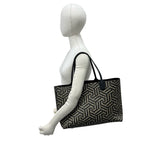 Gucci GG Carre Id Reversible Leather Tote Shoulder Bag Brown — view 2
