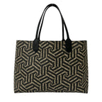 Gucci GG Carre Id Reversible Leather Tote Shoulder Bag Brown — view 3