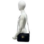 Celine Carriage Leather Shoulder Bag Pochette Cross Black — view 2