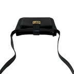 Celine Carriage Leather Shoulder Bag Pochette Cross Black — view 4