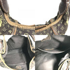 Louis Vuitton Shoulder Bag Manon MM Monogram Mini Lin Canvas Brown — view 8