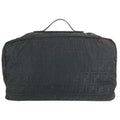Fendi Boston Bag FF Logo Zucca Nylon Black