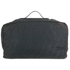 Fendi Boston Bag FF Logo Zucca Nylon Black