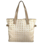 Chanel Tote New Travel Line GM Nylon Beige