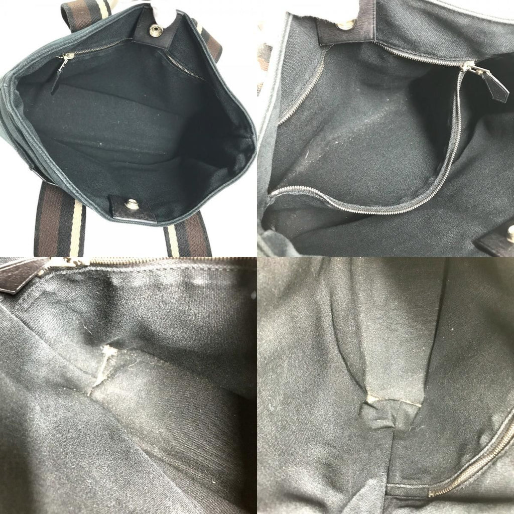 Hermes Tote Troca Horizon Dal PM Canvas Navy — view 8