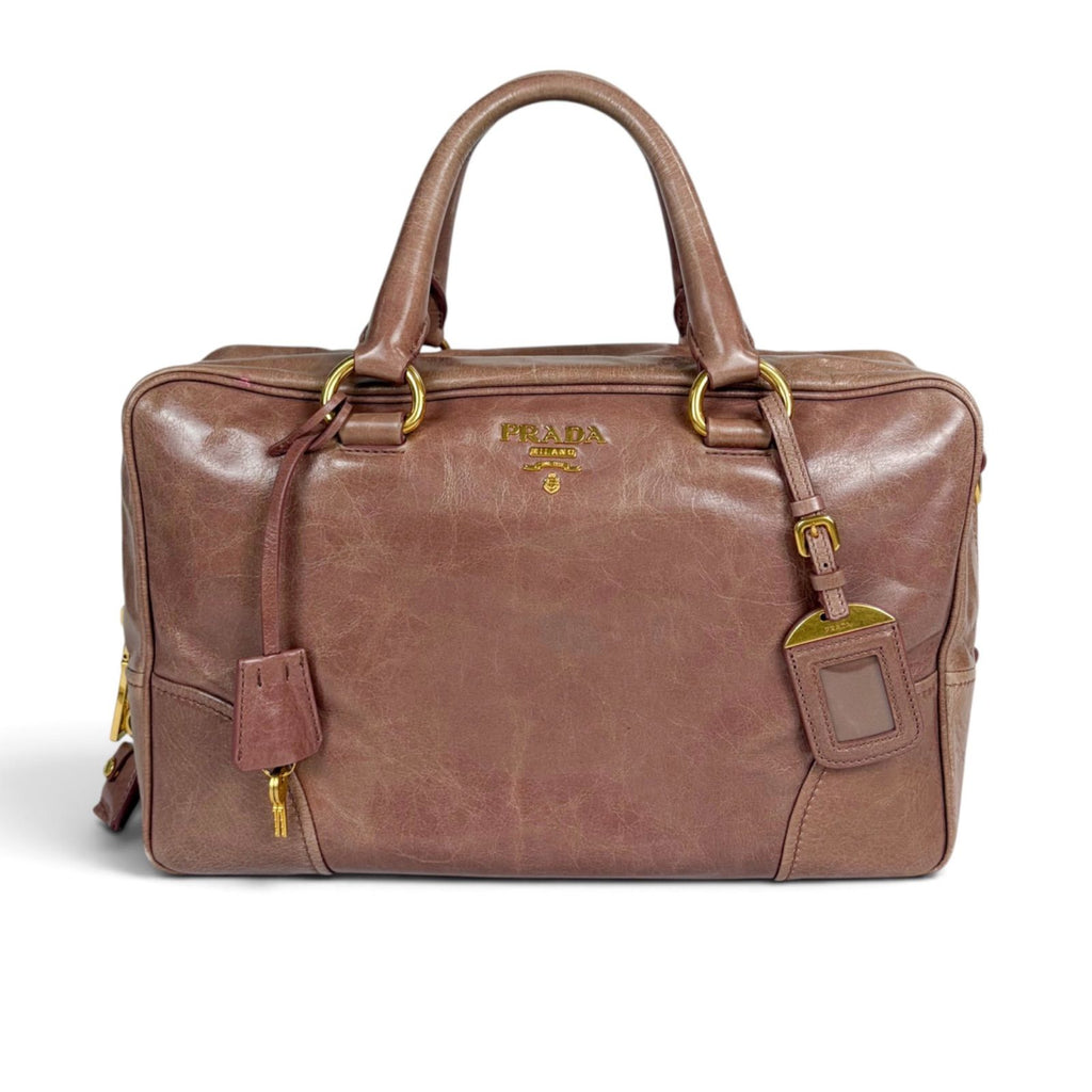 Prada Vitello Shine Leather 2-Way Mini Boston Bag — view 2
