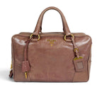 Prada Vitello Shine Leather 2-Way Mini Boston Bag — view 2