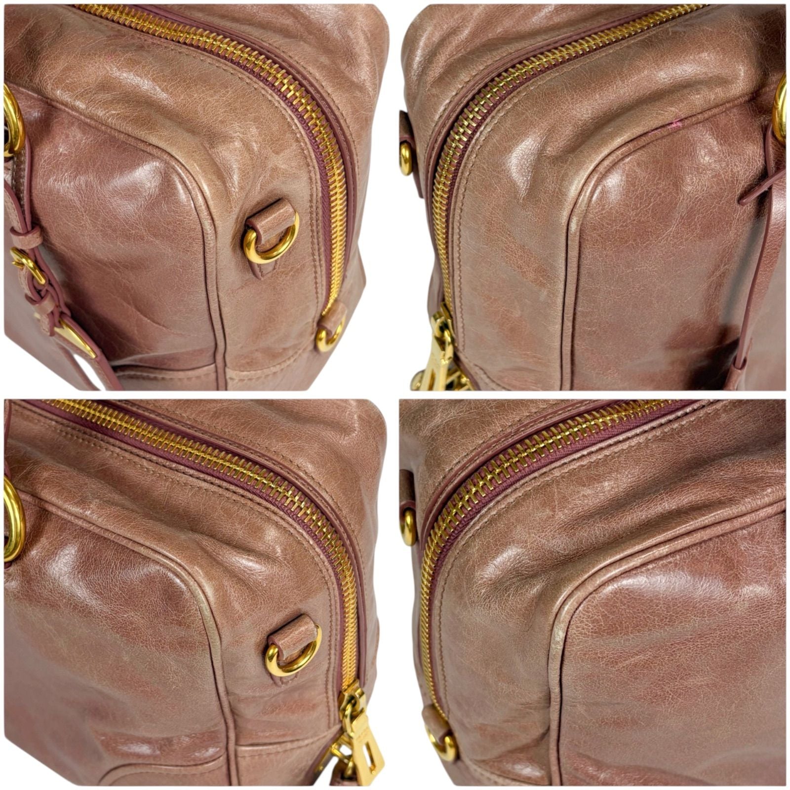 Prada Vitello Shine Leather 2-Way Mini Boston Bag — view 5