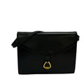 Celine Shoulder Bag Black Leather