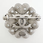 Chanel Brooch CC Logo Silver Plated Rhinestone — view 2
