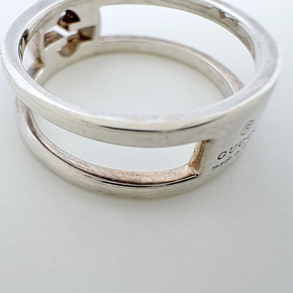 Gucci Ring Interlocking G 925 Sterling Silver — view 4
