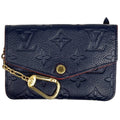 Louis Vuitton Pochette Cles Coin Purse Monogram Empreinte Marine Rouge